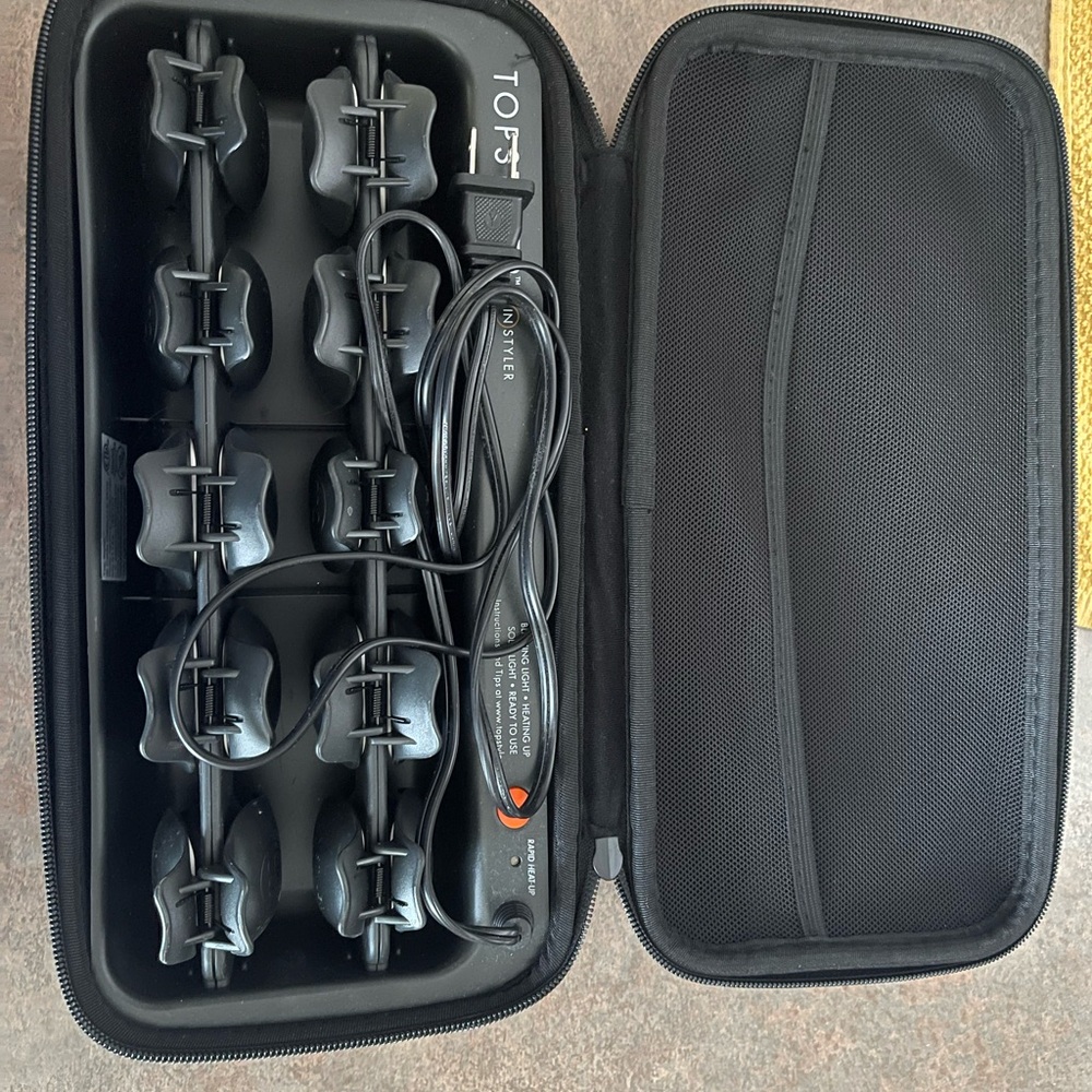 TopStyler by InStyler Heated Ceramic Styling shells clips Hair Curlers with Case